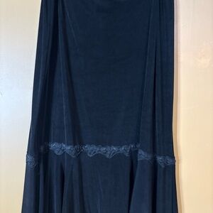 HC539. CitiKnits Skirt Womens XLarge Smooth & Soft Midi Pull On 28 Long